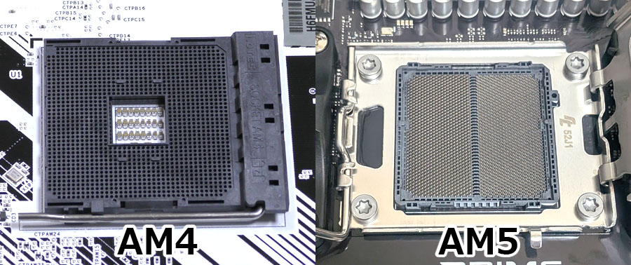 AM4とAM5ソケット