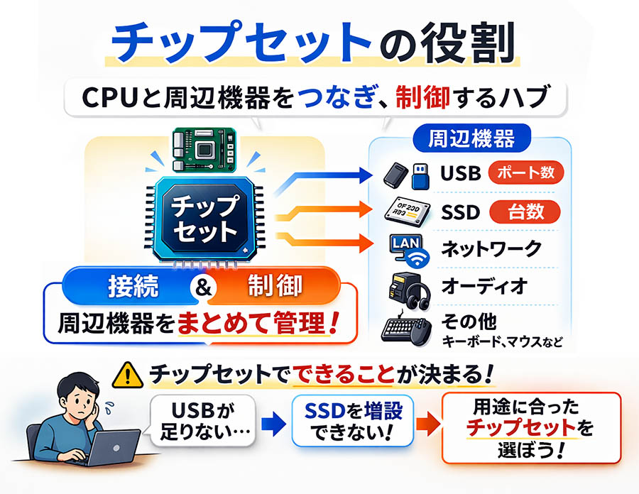 チップセットの役割