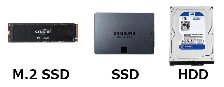 M.2 SSD・SSD・HDD
