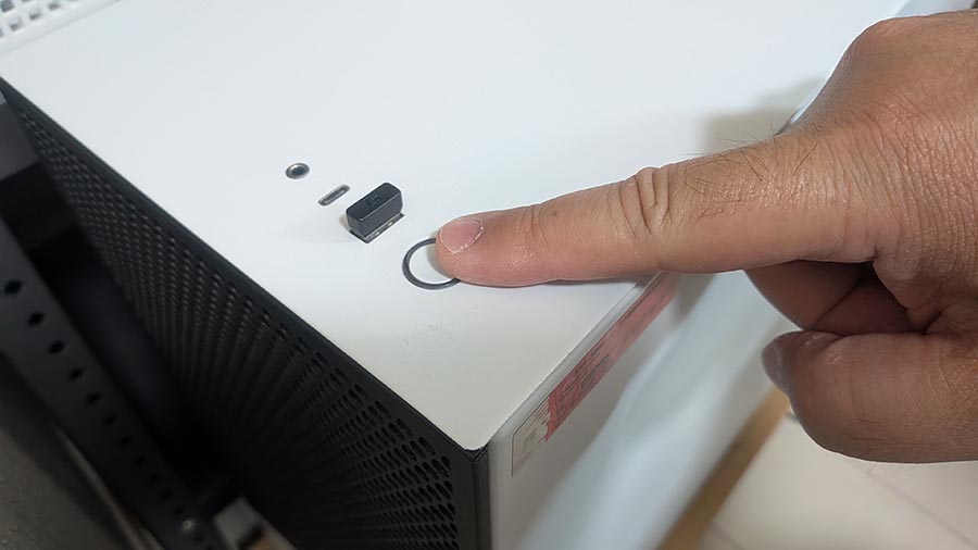PCの電源オン