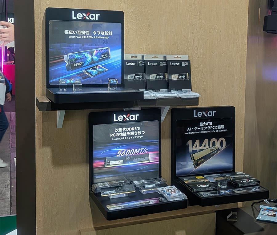 STORM ブース Lexar展示